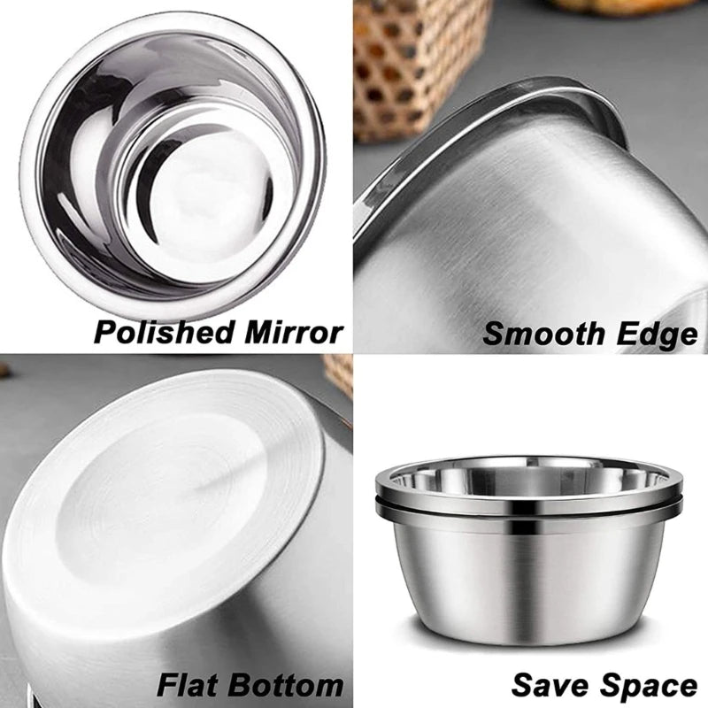 🇫🇷 Français : Gamelle ronde en acier inoxydable pour chiens – 20/24/28/30 cm – Idéale pour eau et nourriture  🇬🇧 English : Stainless Steel Dog Bowl – Round Water & Food Feeder – 20/24/28/30 cm for Small, Medium & Large Dogs