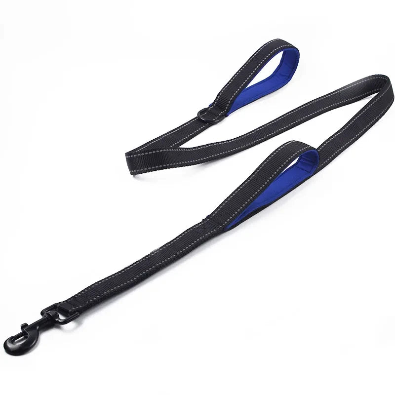 🇫🇷 Laisse pour chien double poignée – Laisse de dressage robuste pour promenade, voyage et contrôle renforcé  🇬🇧 Double Handle Dog Leash – Heavy-duty training lead for outdoor walks, travel & better control