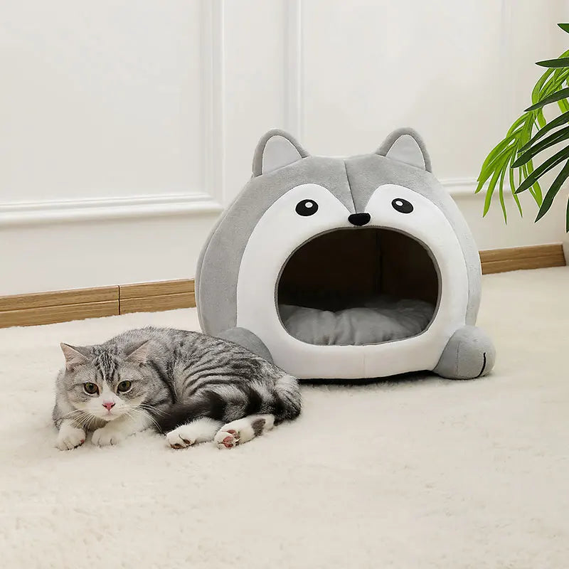 🇫🇷 Lit pour chat ultra doux – Panier maison cosy, coussin canapé, tente ou grotte pour chaton ou petit chien 🇬🇧 Ultra Soft Cat Bed – Cozy Basket, House, Sofa Cushion or Tent Cave for Kittens & Small Dogs