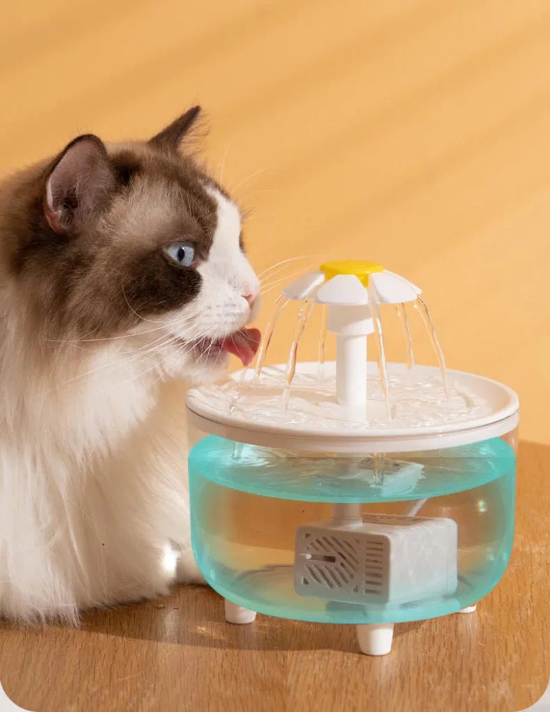 🇫🇷 Fontaine à eau électrique USB 1L pour chat – Distributeur automatique silencieux avec filtre, idéal pour chats et petits animaux. 🇬🇧 USB Electric 1L Pet Water Fountain – Silent automatic drinking dispenser with filter for cats.