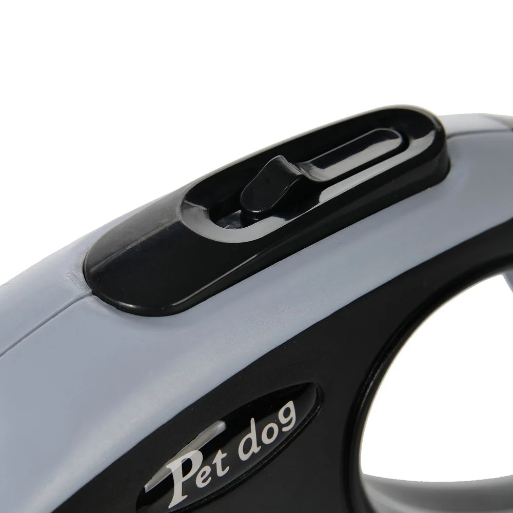 🇫🇷 Français : Laisse rétractable automatique pour chien – Motifs pattes et os  🇬🇧 English : Automatic Retractable Dog Leash – Bone & Paw Print Design