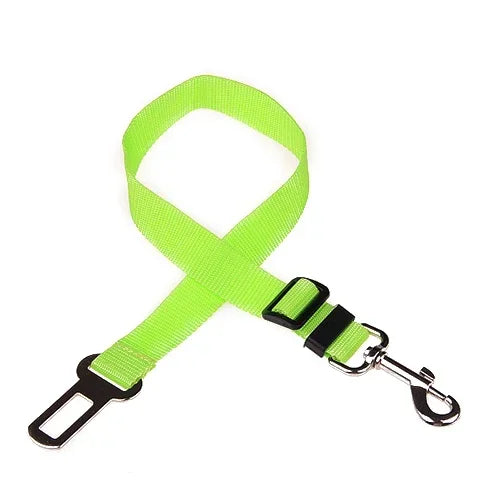 🇫🇷 Ceinture de sécurité réglable pour chien et chat – Harnais auto avec clip universel pour voiture, maintien sûr et confortable. 🇬🇧 Adjustable dog & cat car seat belt – Universal clip harness for safe & comfy travel.