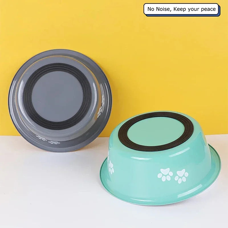 🇫🇷 Français : Gamelle antidérapante pour chiens – Bols en inox pour eau et nourriture, adaptée aux petits, moyens et grands chiens  🇬🇧 English : Non-Slip Dog Bowl – Stainless Steel Food & Water Feeder for Small, Medium & Large Dogs
