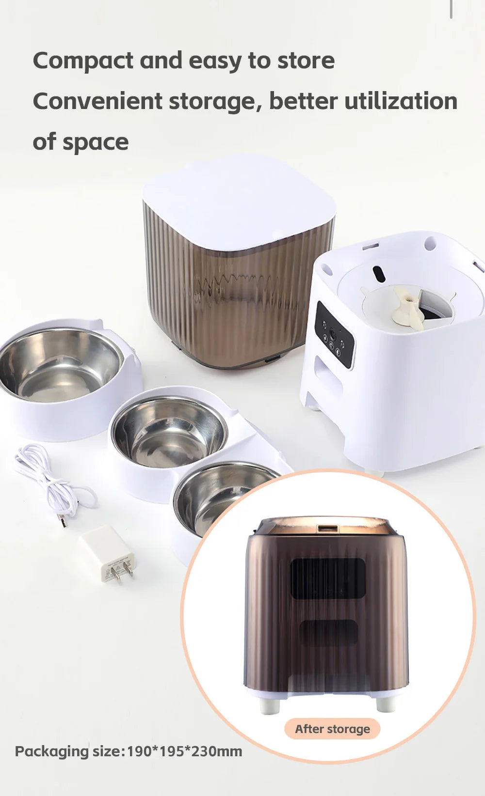🇫🇷 Distributeur automatique 5L avec caméra – Double gamelle, enregistreur vocal, vidéo, pour croquettes chat/chien, contrôle intelligent 🇬🇧 5L Smart Auto Cat Feeder with Camera – Dual Bowls, Video & Voice Recorder, Dry Food Dispenser for Cats & Dogs