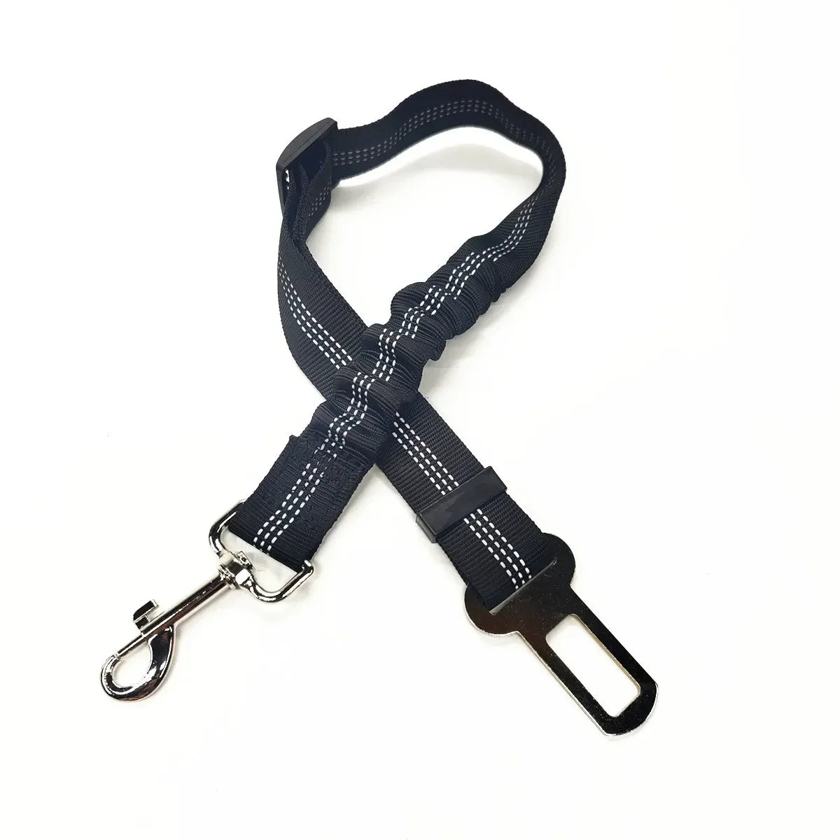 🇫🇷 Ceinture de sécurité réglable pour chien et chat – Harnais auto avec clip universel pour voiture, maintien sûr et confortable. 🇬🇧 Adjustable dog & cat car seat belt – Universal clip harness for safe & comfy travel.