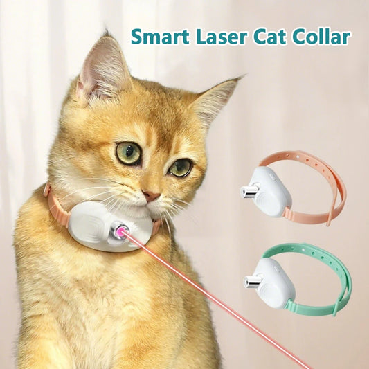 🇫🇷 Français : Collier laser pour chats – Jouet interactif automatique USB rechargeable  🇬🇧 English : Laser Pointer Cat Collar – Automatic USB Rechargeable Interactive Toy