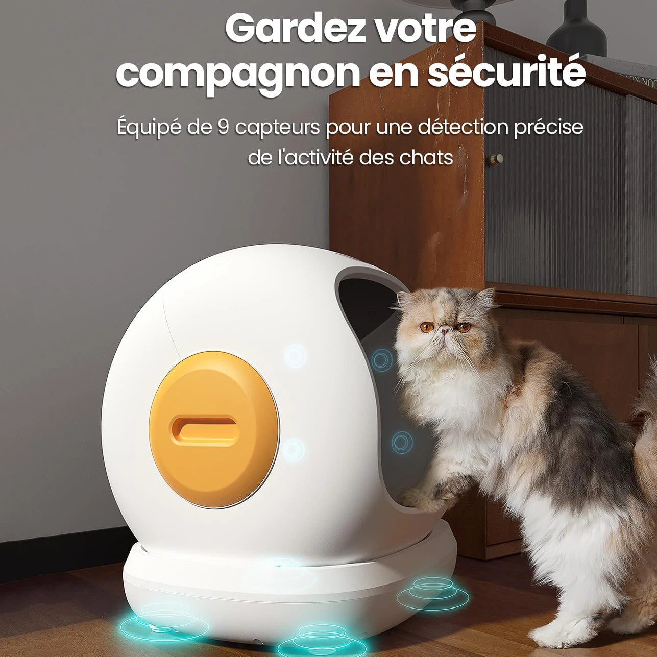 🇫🇷 Français : UBPet C20 – Litière automatique pour chat 75L, grande capacité, système anti‑pincement  🇬🇧 English : UBPet C20 – 75L Automatic Cat Litter Box, Extra Large Capacity, Anti-Pinch System