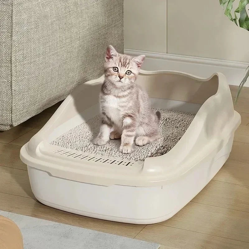 🇫🇷 Bac à Litière pour Chat – Petit Modèle, Bac à Sable Anti-Éclaboussures pour Chaton | 🇬🇧 Small Cat Litter Box – Compact Kitty Sandbox, Anti-Splash Cats Toilet