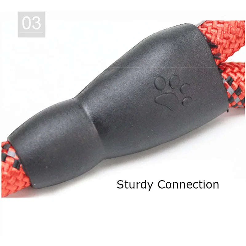 🇫🇷 Laisse pour chien réfléchissante avec poignée rembourrée – Corde double résistante pour chiens puissants, plus de sécurité et de contrôle  🇬🇧 Reflective Dog Leash with Padded Handle – Double Heavy-Duty Rope for Strong Dogs, Enhanced Safety & Control