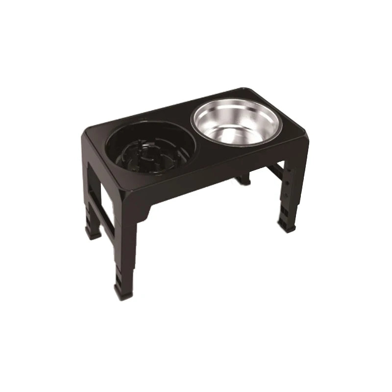 🇫🇷 Français : BOOTEELY Gamelle surélevée ajustable – Support avec 2 bols inox pour chiens  🇬🇧 English : BOOTEELY Elevated Dog Feeder – Adjustable Stand with 2 Stainless Steel Bowls