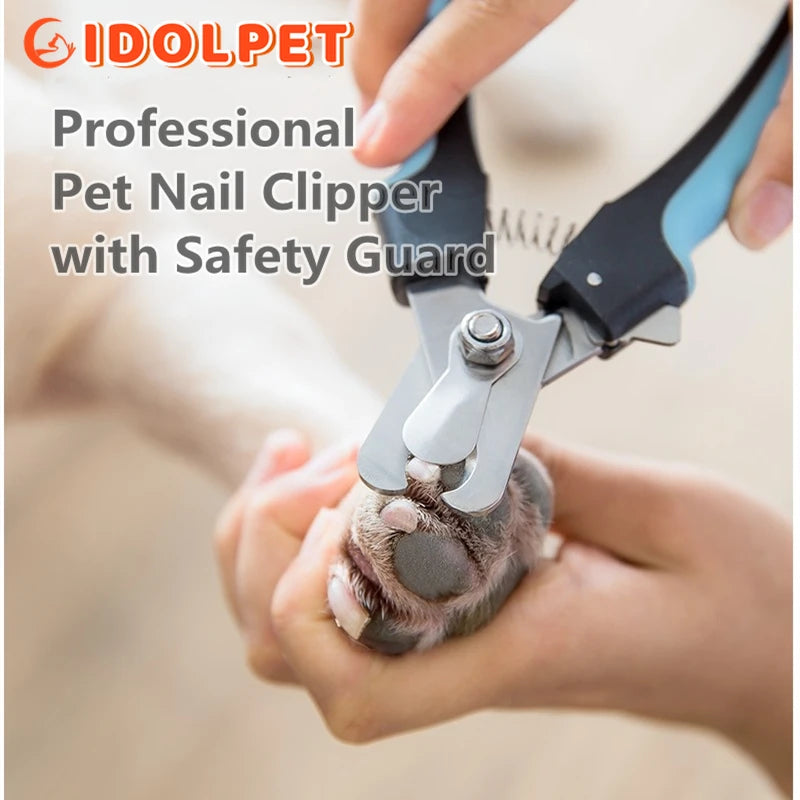 🇫🇷 Coupe-griffes pro avec butée de sécurité – Acier inoxydable – Pour chats et chiens, soin des griffes et toilettage. 🇬🇧 Pro nail clipper with safety guard – Stainless steel – For cats & dogs, claw care and grooming.