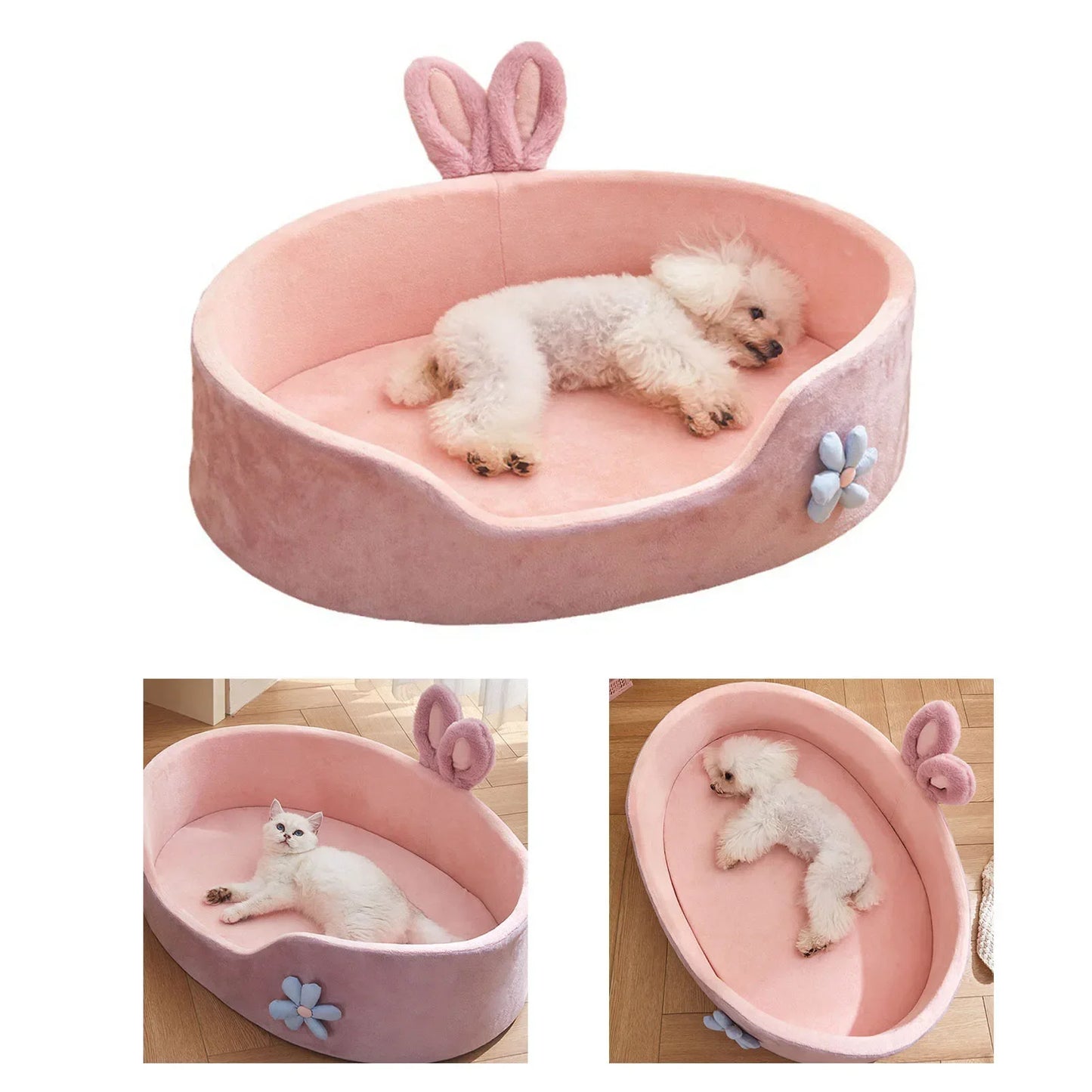 🇫🇷 Lit pour chien & chat ultra doux – Panier confortable, chaud, déhoussable et lavable, idéal toutes saisons | 🇬🇧 Soft Pet Bed – Very Soft, Comfortable & Warm Detachable Washable Dog & Cat Sleeping Mat for All Seasons