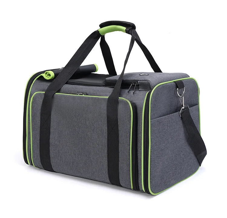 🇫🇷 Sac de transport extensible pour chats et petits chiens – Grande capacité, pliable, respirant, parfait en voiture ou à l’extérieur 🇬🇧 Foldable Expandable Pet Carrier – Large Capacity Cat & Dog Travel Bag, Breathable & Portable for Outdoor/Car Use