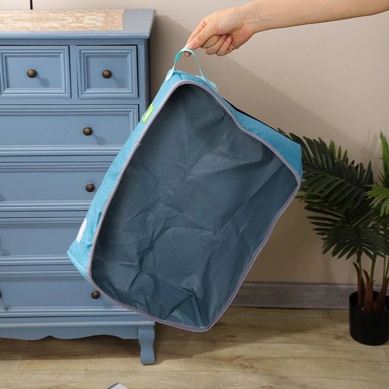 🇫🇷 Bac à Litière Semi-Fermé pour Chat – Pliable, Portable, Étanche en Tissu Oxford | 🇬🇧 Semi Enclosed Cat Litter Box – Foldable, Portable, Waterproof Oxford Cloth Cat Toilet