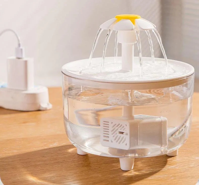 🇫🇷 Fontaine à eau électrique USB 1L pour chat – Distributeur automatique silencieux avec filtre, idéal pour chats et petits animaux. 🇬🇧 USB Electric 1L Pet Water Fountain – Silent automatic drinking dispenser with filter for cats.
