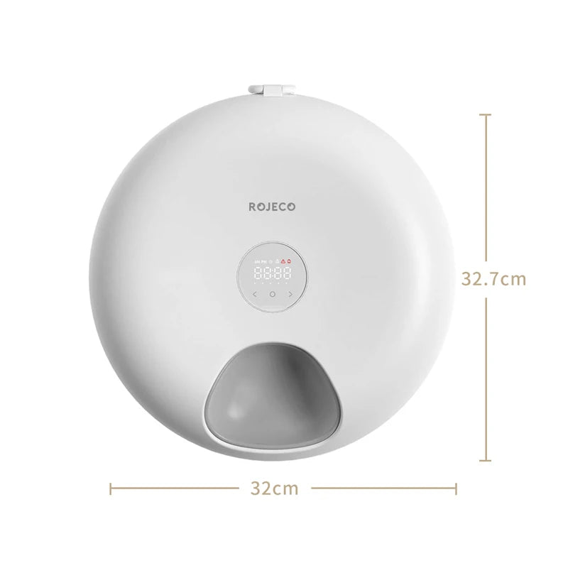 🇫🇷 ROJECO Distributeur Automatique 6 Repas – Nourrisseur Intelligent pour Croquettes & Pâtée, Accessoires, Distributeur Chat 🇬🇧 ROJECO 6 Meals Automatic Pet Feeder – Smart Cat Food Dispenser for Kibble & Wet Food, Accessories, Auto Feeder
