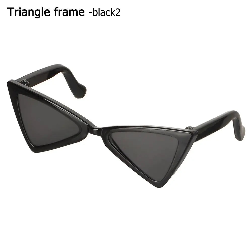 🇫🇷 Lunettes pour animaux – Accessoire photo amusant, lunettes carrées, rondes ou triangulaires pour chats & petits chiens | 🇬🇧 Pet Eyeglasses – Multicolor Square, Round & Triangle Glasses for Cats & Dogs Photo Props