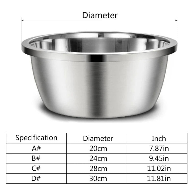 🇫🇷 Français : Gamelle ronde en acier inoxydable pour chiens – 20/24/28/30 cm – Idéale pour eau et nourriture  🇬🇧 English : Stainless Steel Dog Bowl – Round Water & Food Feeder – 20/24/28/30 cm for Small, Medium & Large Dogs