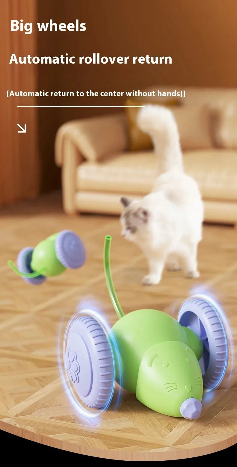 🇫🇷 Français : Jouet interactif pour chat – Souris électrique intelligente, silencieuse et anti-stress  🇬🇧 Anglais : Interactive Toy for Cats – Smart Silent Electric Mouse, Stress-Relief Play