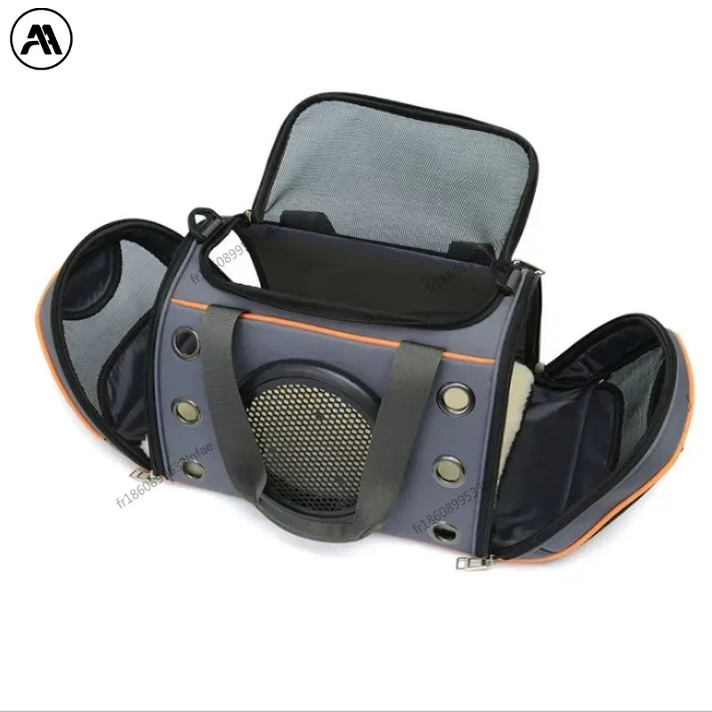🇫🇷 Sac de transport pour chien et chat – Sac à main ou bandoulière, respirant et grande capacité pour petits animaux  🇬🇧 Dog & Cat Carrier Bag – Breathable crossbody or handbag with large capacity for small pets