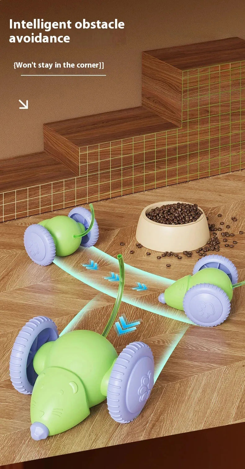 🇫🇷 Français : Jouet interactif pour chat – Souris électrique intelligente, silencieuse et anti-stress  🇬🇧 Anglais : Interactive Toy for Cats – Smart Silent Electric Mouse, Stress-Relief Play