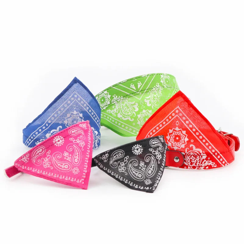 🇫🇷 Français : Bandana collier ajustable pour chiens et chats – Polyester doux  🇬🇧 English : Adjustable Pet Bandana Collar – Soft Polyester for Dogs & Cats