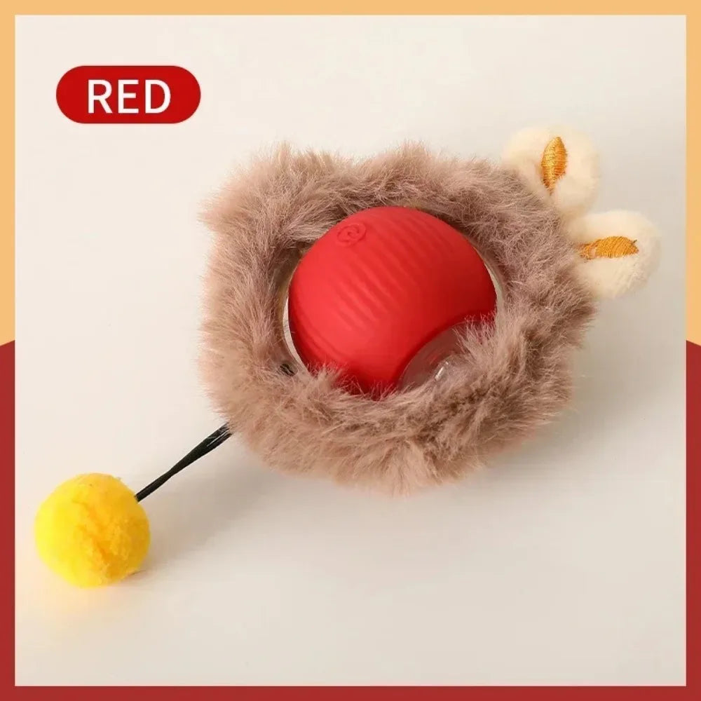🇫🇷 Balle interactive intelligente pour chat – Jouet électronique automatique, roule toute seule et stimule l’instinct de chasse. 🇬🇧 Smart interactive cat ball – Automatic rolling electronic toy for indoor play & hunting fun.