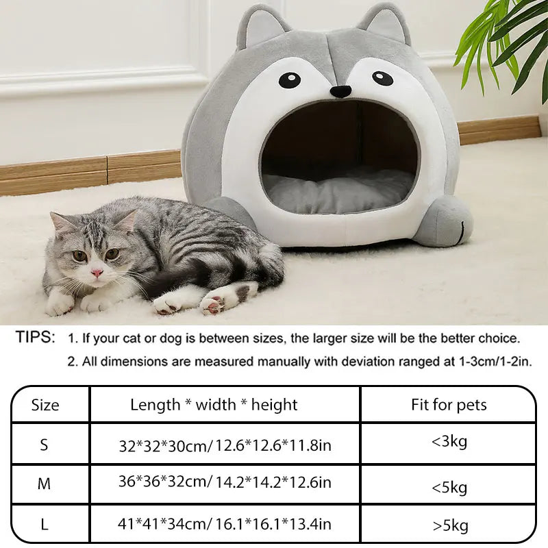 🇫🇷 Lit pour chat ultra doux – Panier maison cosy, coussin canapé, tente ou grotte pour chaton ou petit chien 🇬🇧 Ultra Soft Cat Bed – Cozy Basket, House, Sofa Cushion or Tent Cave for Kittens & Small Dogs