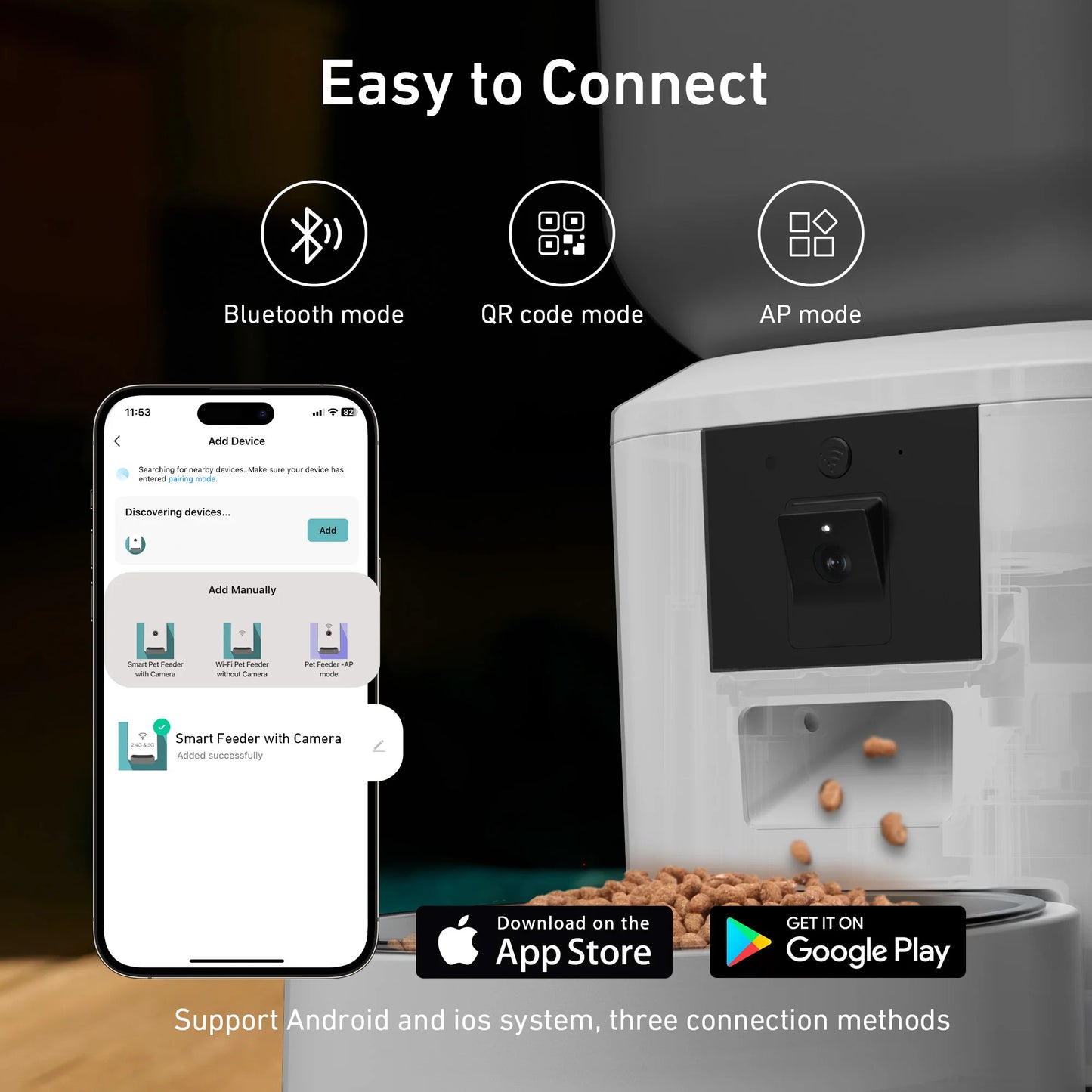 🇫🇷 Distributeur automatique pour chat 8L – Avec caméra 1080p, WiFi 5G, enregistreur vocal et application Tuya  🇬🇧 8L Automatic Cat Feeder – With 1080p camera, 5G WiFi, voice recorder and Tuya app