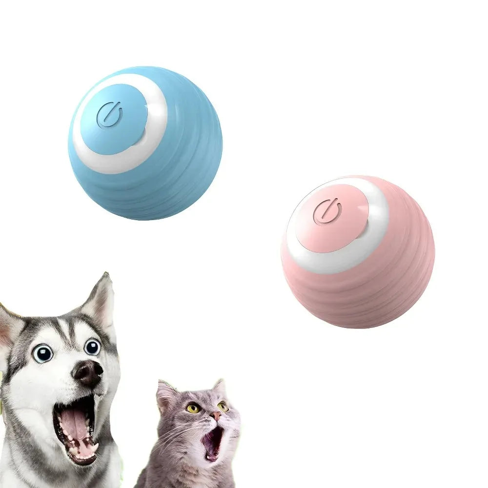 🇫🇷 Balle interactive intelligente pour chat – Jouet électronique automatique, roule toute seule et stimule l’instinct de chasse. 🇬🇧 Smart interactive cat ball – Automatic rolling electronic toy for indoor play & hunting fun.