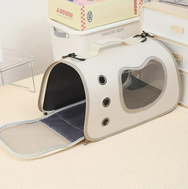🇫🇷 Sac de transport portable pour chat & petit chien – Sac pliable et respirant pour voyages et sorties | 🇬🇧 Portable Pet Carrier Bag for Cats & Small Dogs – Foldable Breathable Travel & Shoulder Bag