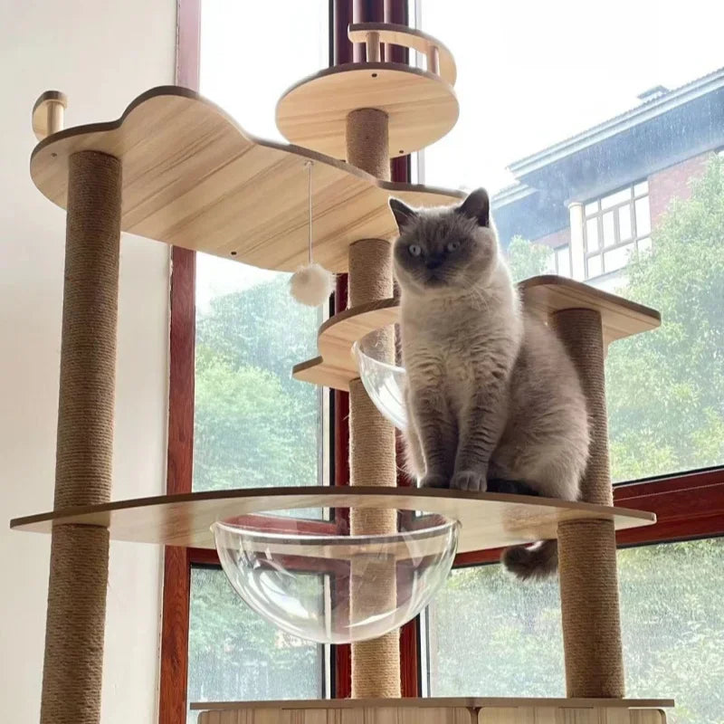 🇫🇷 Arbre à Chat Multi-Niveaux JIABINFU avec Griffoirs en Sisal, Jouets et Plateformes d’Escalade 🇬🇧 JIABINFU Multi-Level Cat Tree with Sisal Scratch Posts, Toys & Climbing Platforms