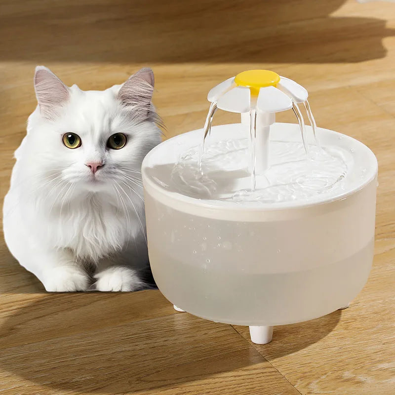 🇫🇷 Fontaine à eau électrique USB 1L pour chat – Distributeur automatique silencieux avec filtre, idéal pour chats et petits animaux. 🇬🇧 USB Electric 1L Pet Water Fountain – Silent automatic drinking dispenser with filter for cats.