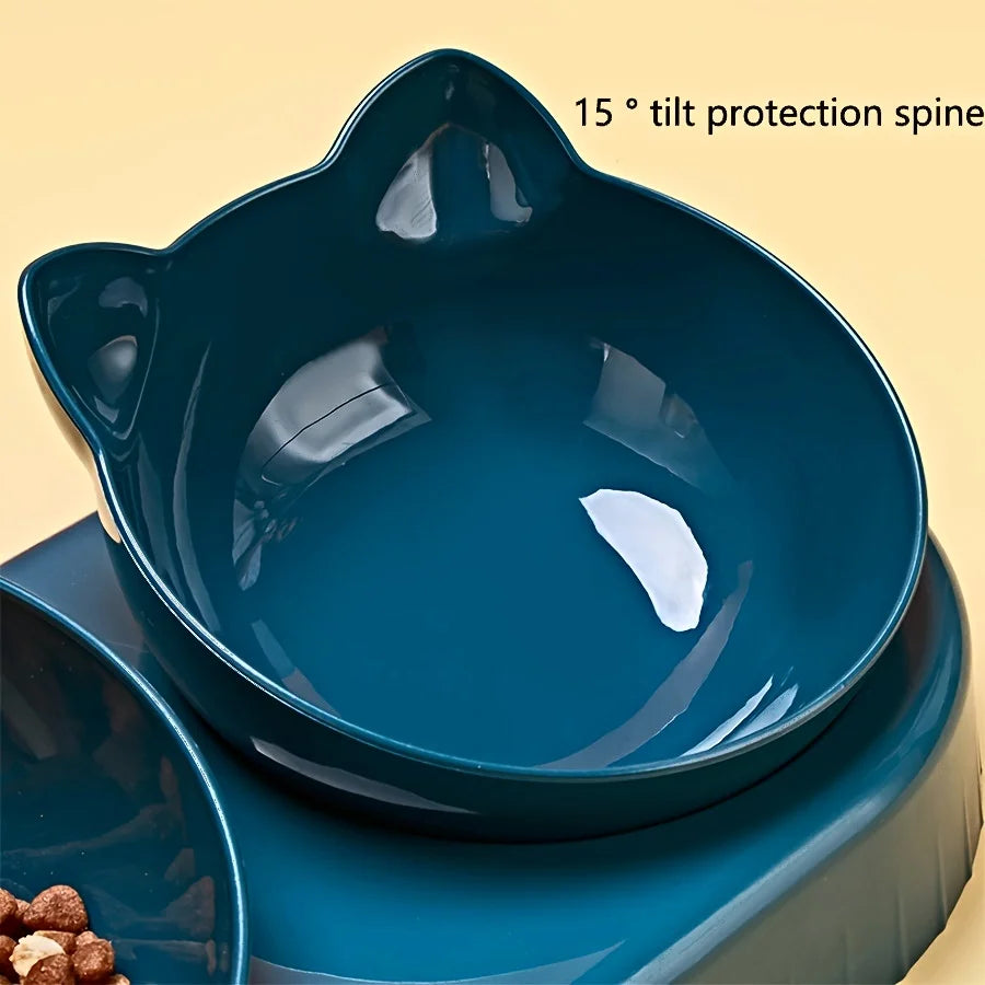 🇫🇷 Gamelles 3-en-1 pour animaux – Bols inclinés avec distributeur d’eau à gravité  🇬🇧 3-in-1 Pet Bowls – Tilted bowls with gravity water feeder