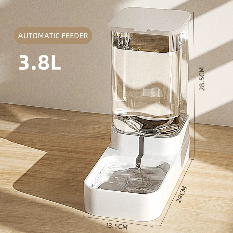 🇫🇷 Distributeur automatique HOOPET pour chiens & chats – Gamelle avec réservoir transparent pour croquettes et eau | 🇬🇧 HOOPET Automatic Dog & Cat Feeder – Transparent Food & Water Storage Dispenser for Puppies & Kittens