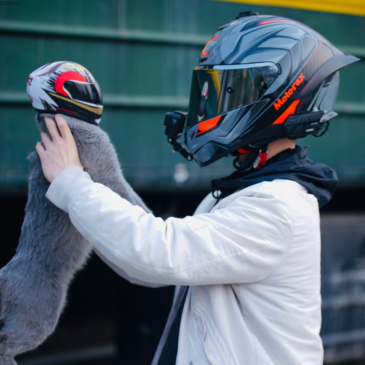 🇫🇷 Français : Casque de protection pour animaux – Mini casque pour chats et chiens, accessoire photo ou sortie  🇬🇧 English : DIY Pet Helmet – Mini Safety Hat for Cats & Dogs, Outdoor or Photo Prop