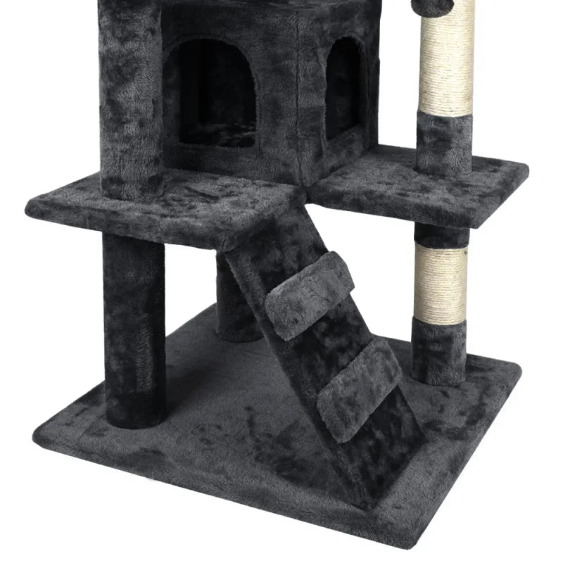 🇫🇷 Tour à Chat Multi-Niveaux avec Griffoirs, Niches et Jouets pour Chatons 🇬🇧 Multi-Level Cat Tree Tower with Scratch Posts, Condos & Kitten Toys