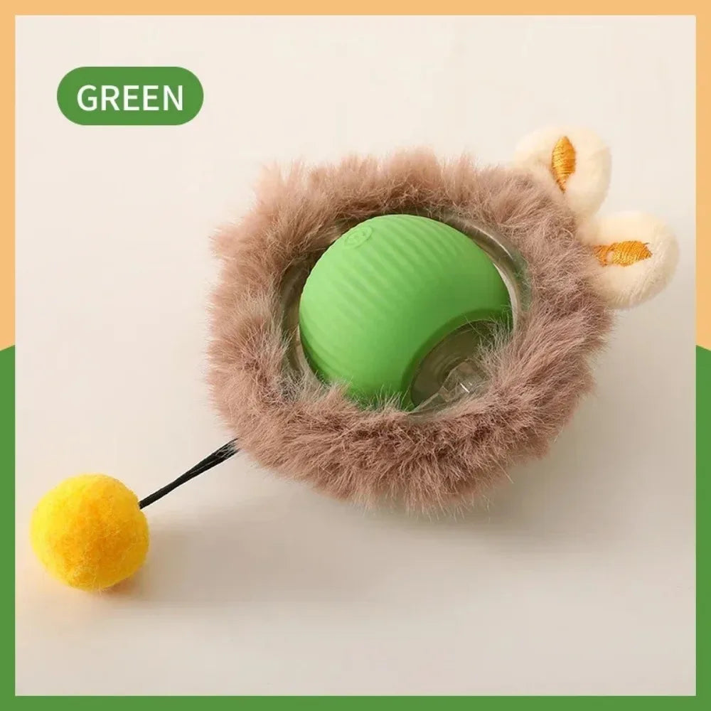 🇫🇷 Balle interactive intelligente pour chat – Jouet électronique automatique, roule toute seule et stimule l’instinct de chasse. 🇬🇧 Smart interactive cat ball – Automatic rolling electronic toy for indoor play & hunting fun.