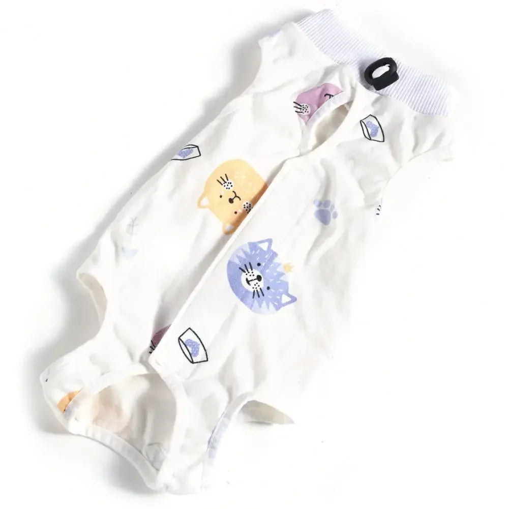 🇫🇷 Combinaison de récupération pour chat – Tenue post-opératoire & post-partum, douce et confortable | 🇬🇧 Pet Surgery Recovery Suit – Comfortable Cat Postpartum & Post-Surgery Shirt