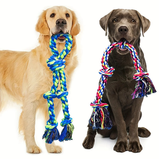 🇫🇷 Jouet à nœud résistant pour chiens moyens/grands – Mâchage & tir à la corde. 🇬🇧 Durable knot toy for medium/large dogs – Chew & tug.