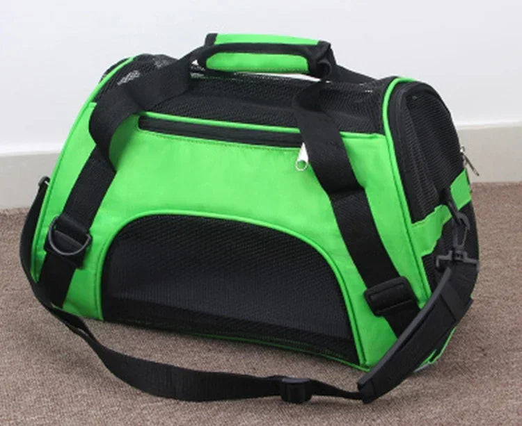 🇫🇷 Sac de transport portable pour chien et chat – Sac respirant en maille pour voyages et sorties  🇬🇧 Portable Dog & Cat Carrier Bag – Breathable mesh travel tote for pets