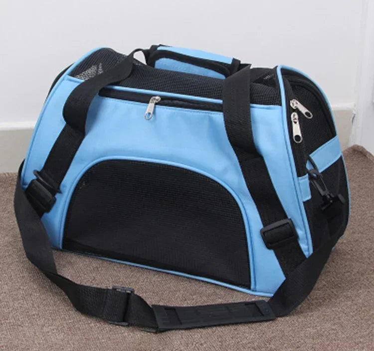 🇫🇷 Sac de transport portable pour chien et chat – Sac respirant en maille pour voyages et sorties  🇬🇧 Portable Dog & Cat Carrier Bag – Breathable mesh travel tote for pets