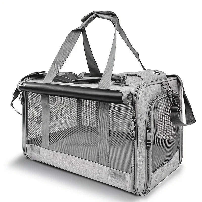 🇫🇷 Sac de transport souple pour chats moyens et grands – Confortable, sécurisé, idéal pour voiture, avion ou vétérinaire 🇬🇧 Soft Pet Carrier for Large & Medium Cats – Comfortable & Safe for Travel, Vet Visits or Car Rides