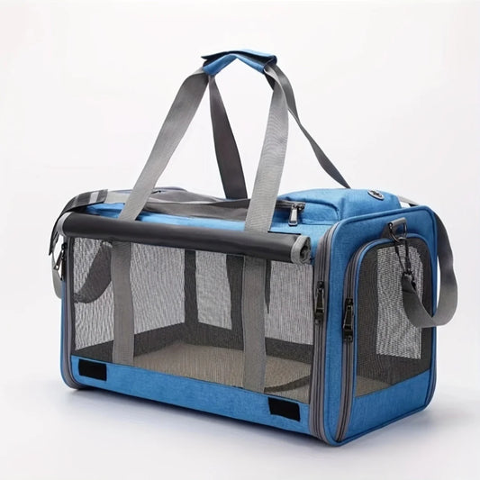🇫🇷 Sac de transport souple pour chats moyens et grands – Confortable, sécurisé, idéal pour voiture, avion ou vétérinaire 🇬🇧 Soft Pet Carrier for Large & Medium Cats – Comfortable & Safe for Travel, Vet Visits or Car Rides
