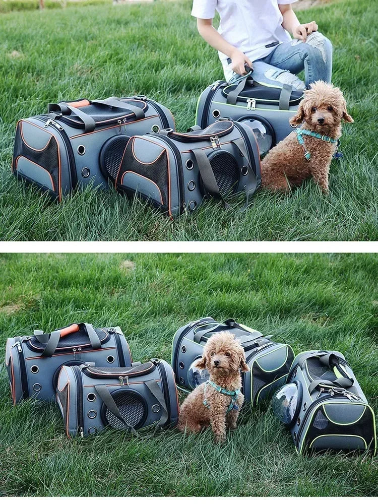 🇫🇷 Sac de transport pour chien et chat – Sac à main ou bandoulière, respirant et grande capacité pour petits animaux  🇬🇧 Dog & Cat Carrier Bag – Breathable crossbody or handbag with large capacity for small pets