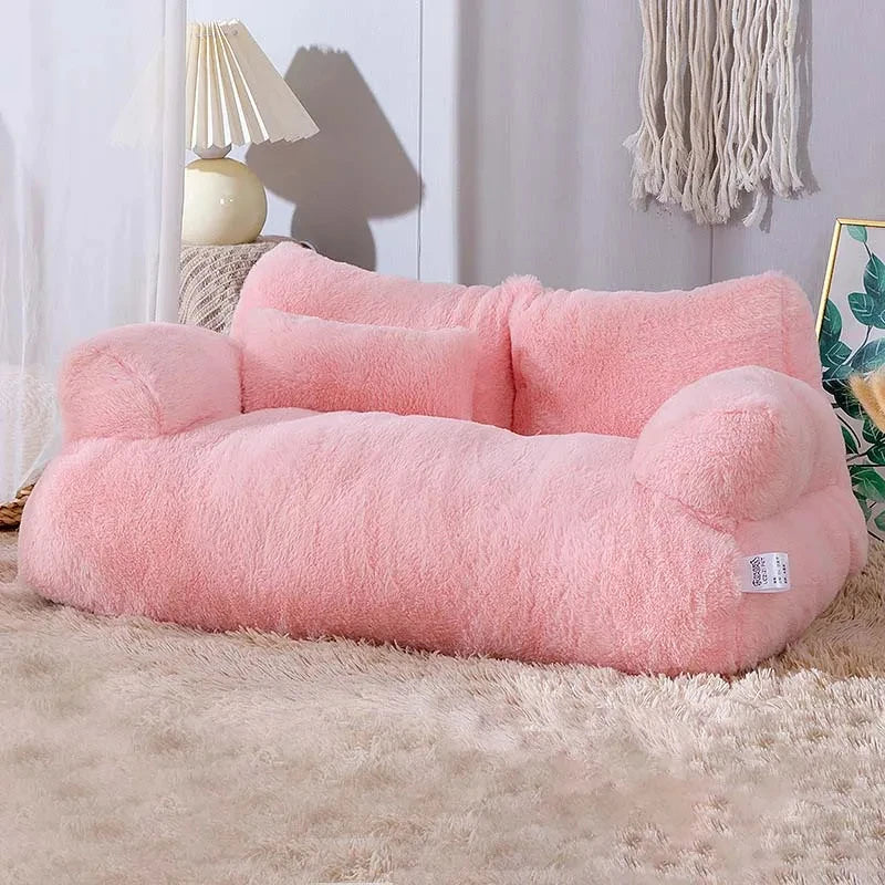 🇫🇷 Lit canapé de luxe pour chat – Nid d’hiver chaud et moelleux, en peluche confortable pour chiens et chats de petite à moyenne taille 🇬🇧 Luxury Cat Sofa Bed – Winter Warm Plush Nest for Small & Medium Cats and Dogs, Super Soft and Cozy