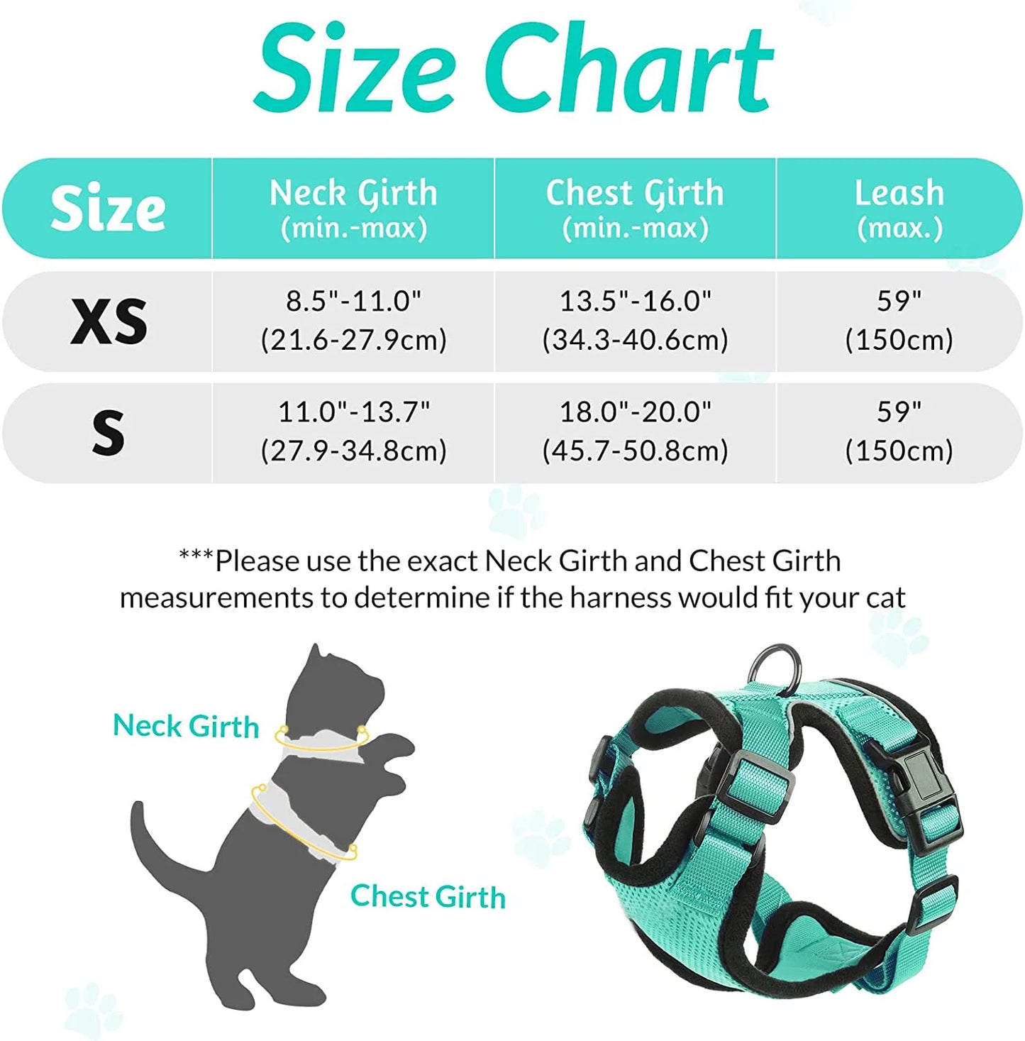 🇫🇷 Harnais pour chat avec laisse – Gilet réglable antidérapage, confortable et sécurisé pour la marche en extérieur 🇬🇧 Cat Harness and Leash – Escape-Proof Adjustable Soft Vest for Safe Outdoor Walks
