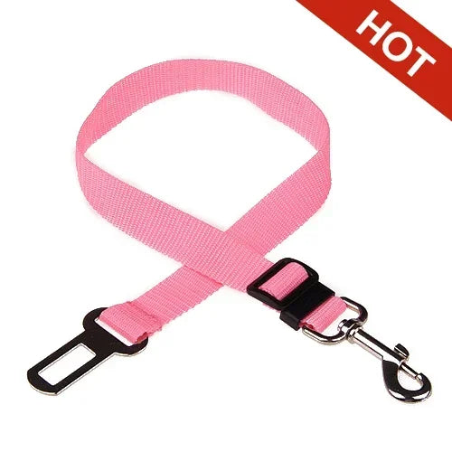 🇫🇷 Ceinture de sécurité réglable pour chien et chat – Harnais auto avec clip universel pour voiture, maintien sûr et confortable. 🇬🇧 Adjustable dog & cat car seat belt – Universal clip harness for safe & comfy travel.