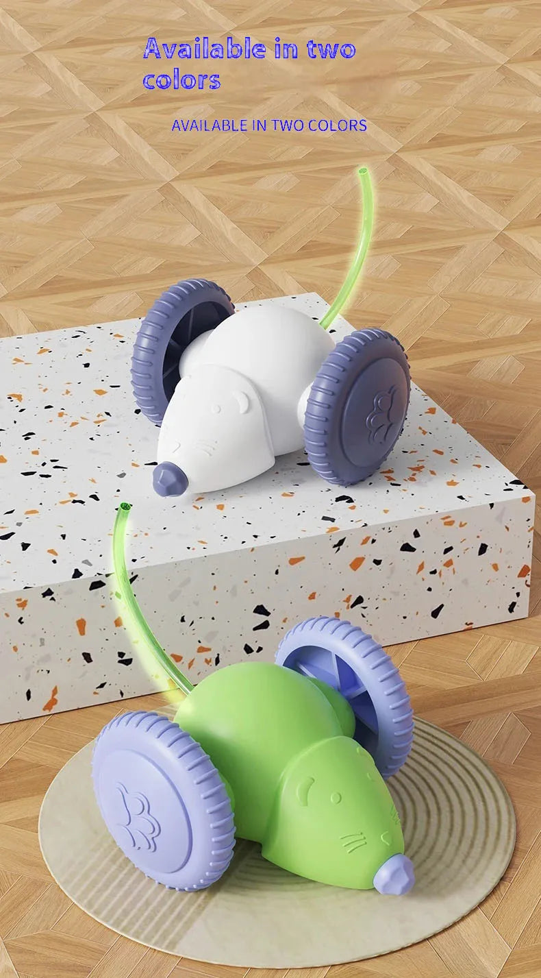 🇫🇷 Français : Jouet interactif pour chat – Souris électrique intelligente, silencieuse et anti-stress  🇬🇧 Anglais : Interactive Toy for Cats – Smart Silent Electric Mouse, Stress-Relief Play