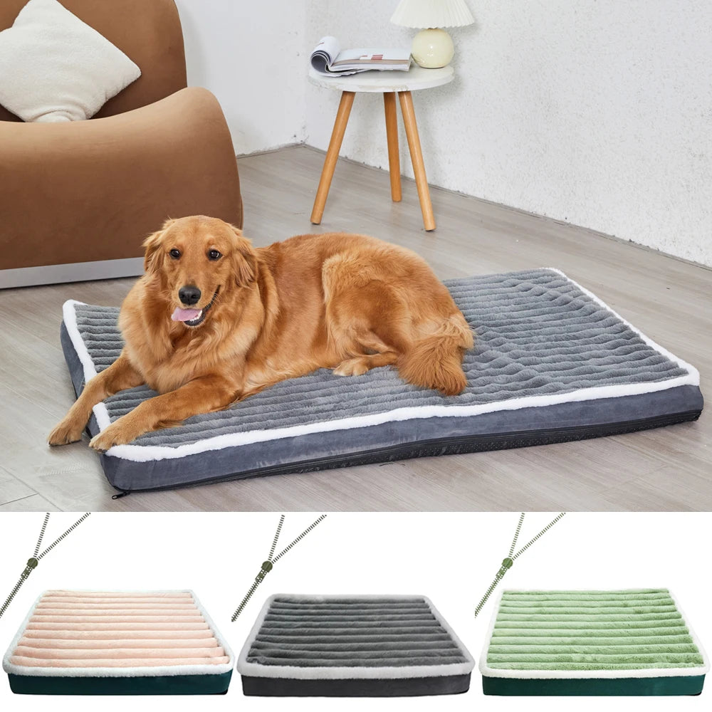 🇫🇷 Matelas pour chien & chat avec housse zippée – Coussin lavable et amovible, lit confortable pour petits et moyens animaux | 🇬🇧 Dog & Cat Bed Mat with Removable Zipper Cover – Washable Soft Cushion for Small & Medium Pets
